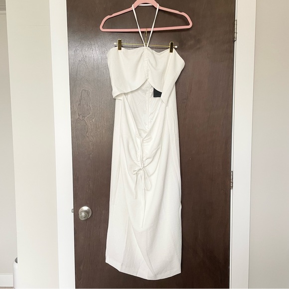 NWT NBD Aviva Midi Dress in White - Picture 4 of 9